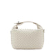 Xylene Woven Twist Lock Handle Bag - Beige