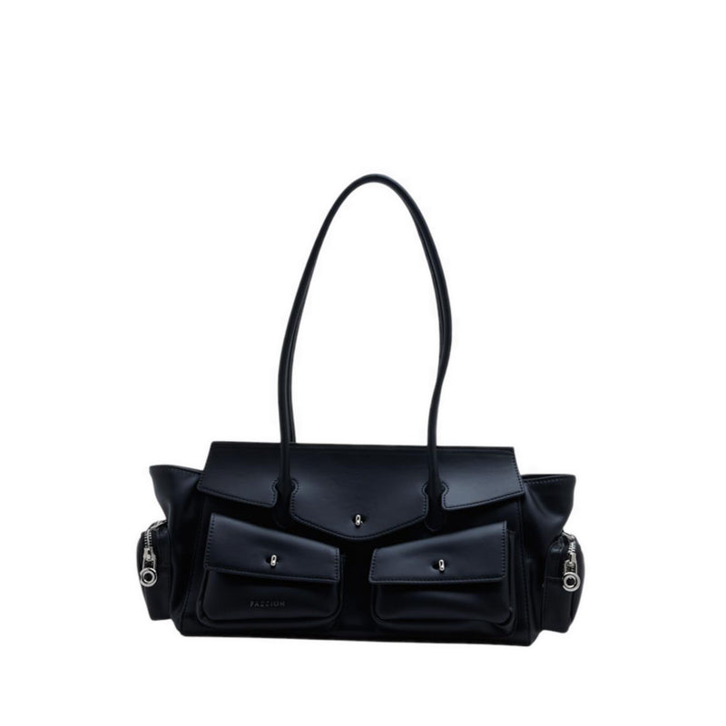Women's Virelle Structured Multi-Pocket Shoulder Bag - Black