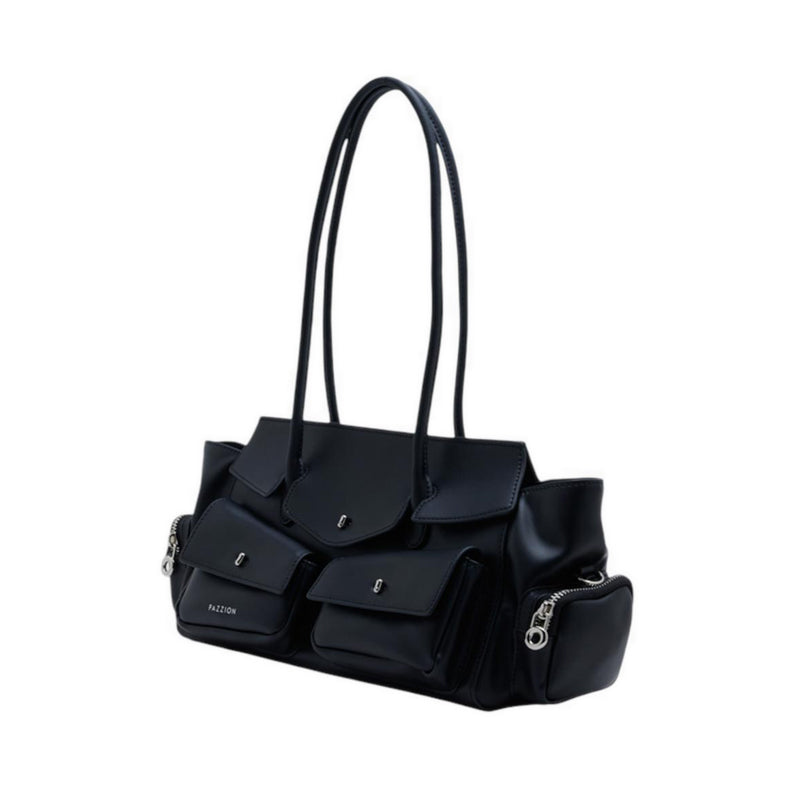 Women's Virelle Structured Multi-Pocket Shoulder Bag - Black