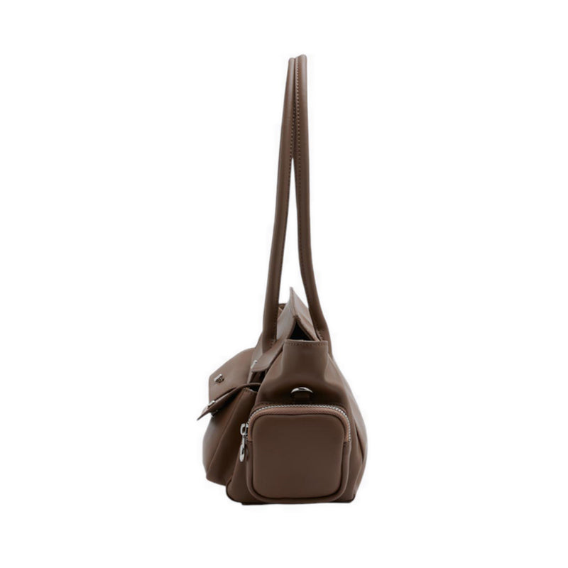Women's Virelle Structured Multi-Pocket Shoulder Bag - Brown
