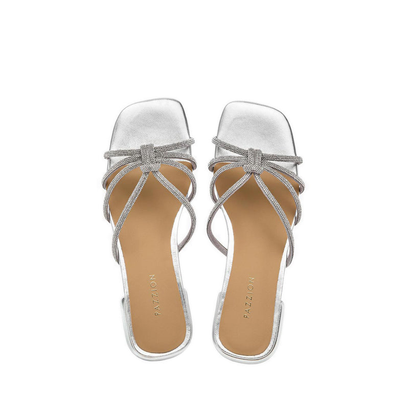 Pazzion Women's A19-1 Sandal - Silver