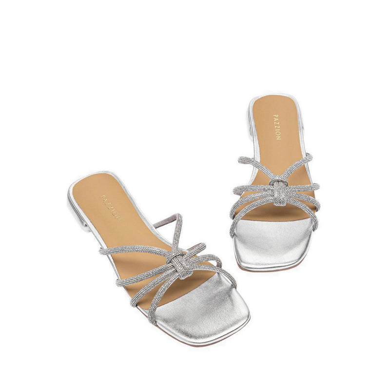Pazzion Women's A19-1 Sandal - Silver