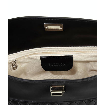Women's Aerivelle Woven Twist Lock Bag - Black
