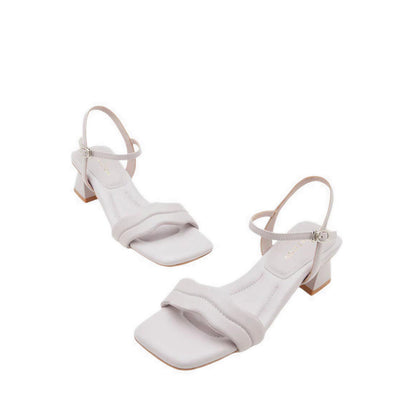 Alaina Pillow Strappy Heels - Purple