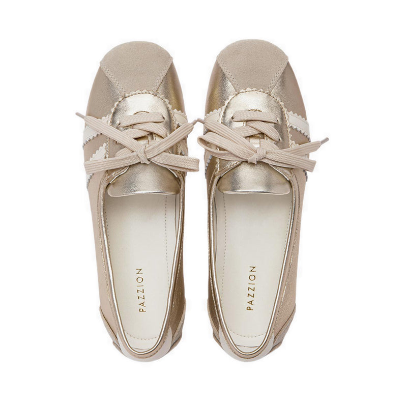 Pazzion Women's Alice Ballerina Sneakers - Gold