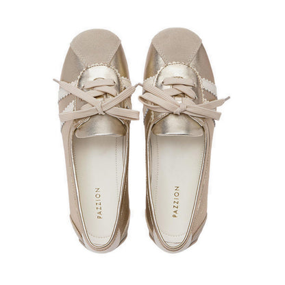 Pazzion Women's Alice Ballerina Sneakers - Gold