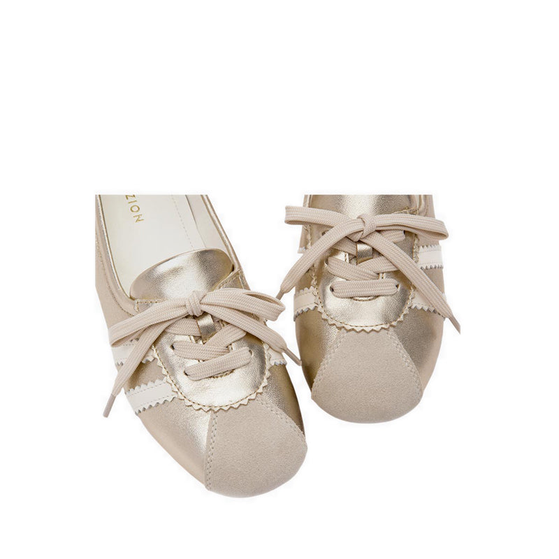 Pazzion Women's Alice Ballerina Sneakers - Gold