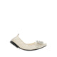 Alina Lace Diamante Foldable Flats - Beige