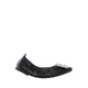 Alina Lace Diamante Foldable Flats - Black