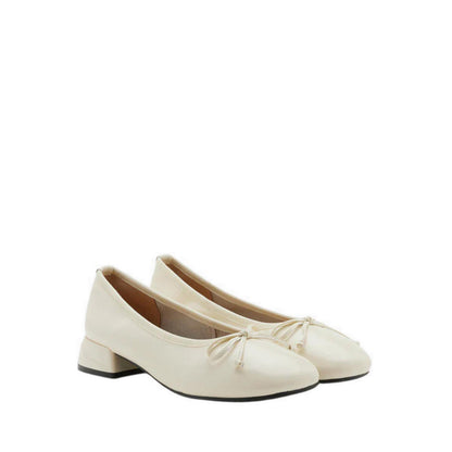 Blaise Bow Ballerina Heels - Beige
