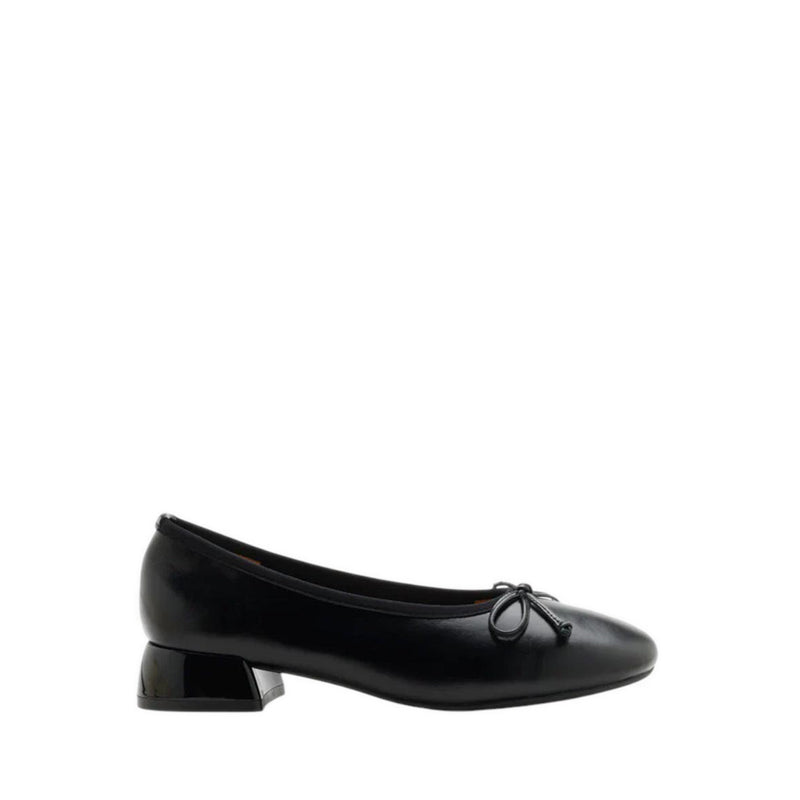 Blaise Bow Ballerina Heels - Black