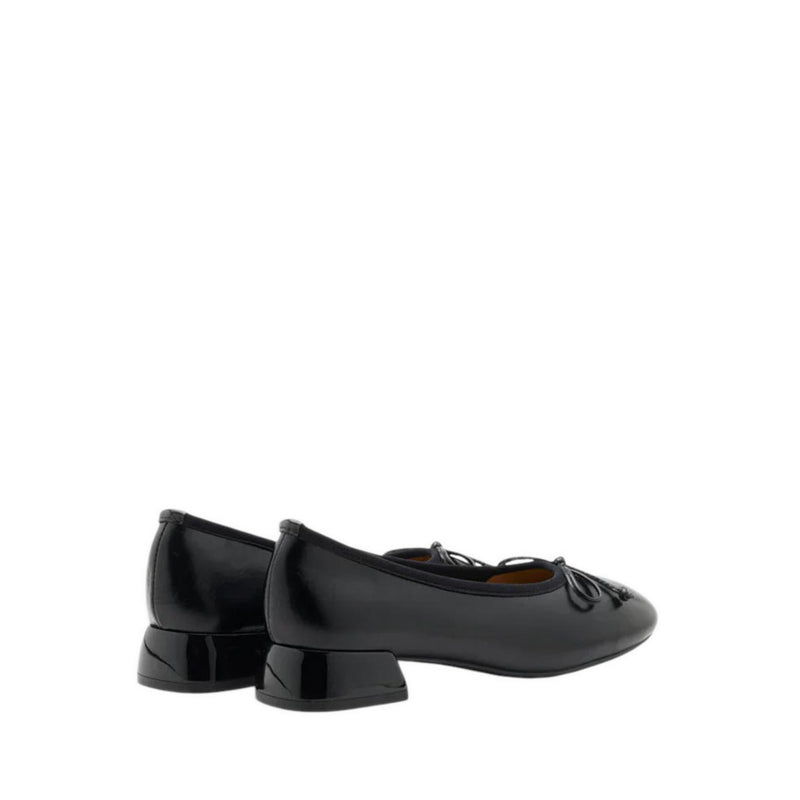 Blaise Bow Ballerina Heels - Black