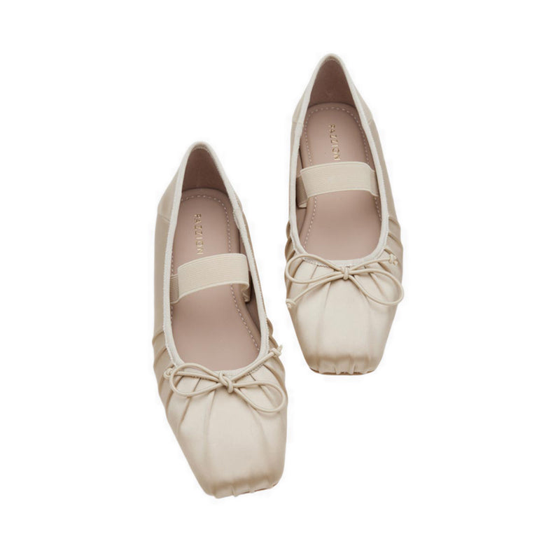 Women's Brivelle Silk Mary Janes - Natural