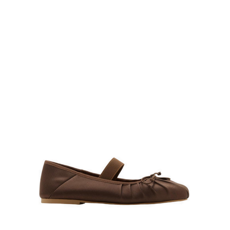 Women's Brivelle Silk Mary Janes - Brown