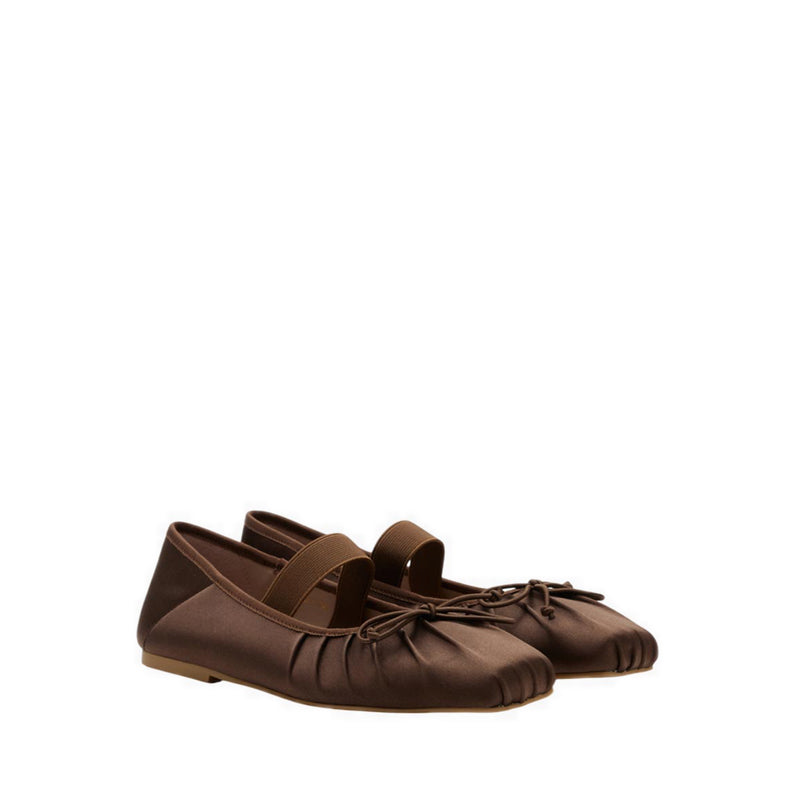 Women's Brivelle Silk Mary Janes - Brown