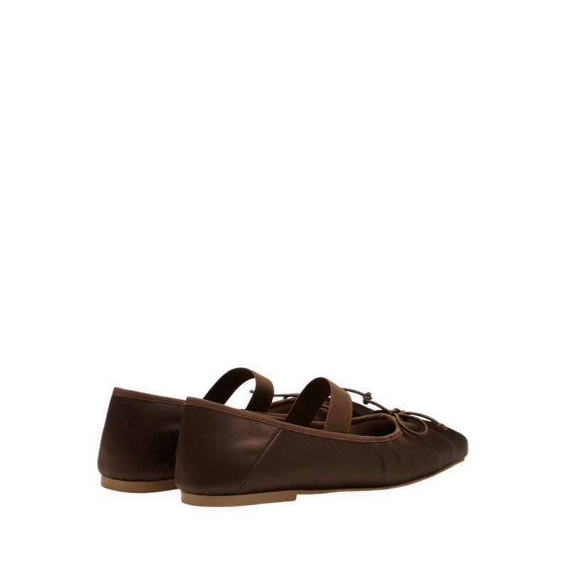 Women's Brivelle Silk Mary Janes - Brown