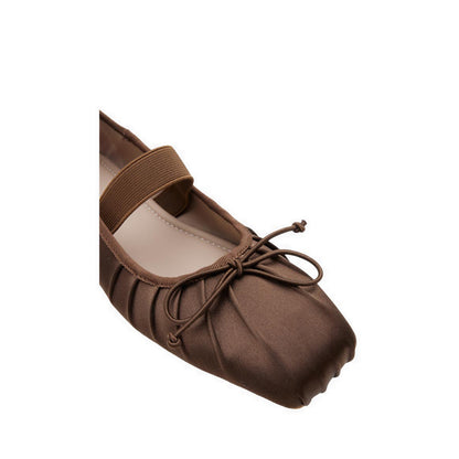 Women's Brivelle Silk Mary Janes - Brown