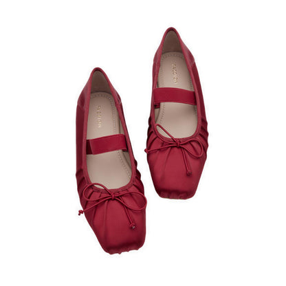 Women's Brivelle Silk Mary Janes - Red