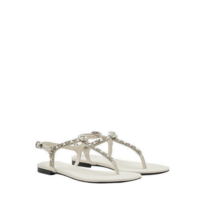 Women's Camelia Embellished T-bar Sandals - Beige