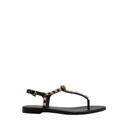 Women's Camelia Embellished T-bar Sandals - Black