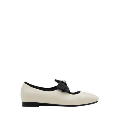Women's Camilla Diamante Bow Flats - Beige
