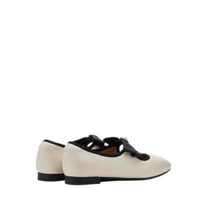 Women's Camilla Diamante Bow Flats - Beige