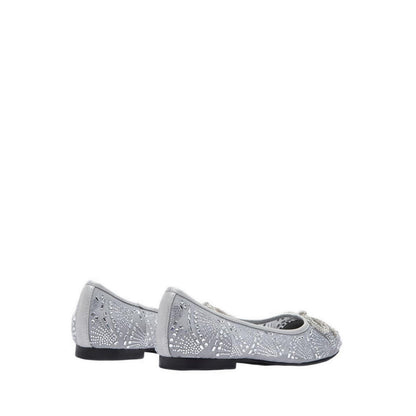 Women's Celeska Crystal Bow Flats - Grey