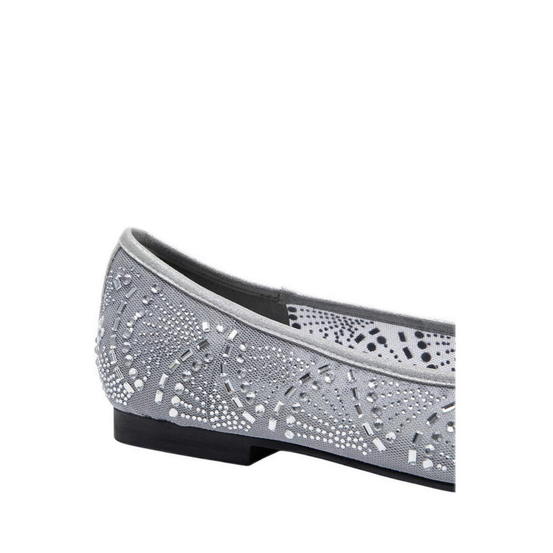Women's Celeska Crystal Bow Flats - Grey