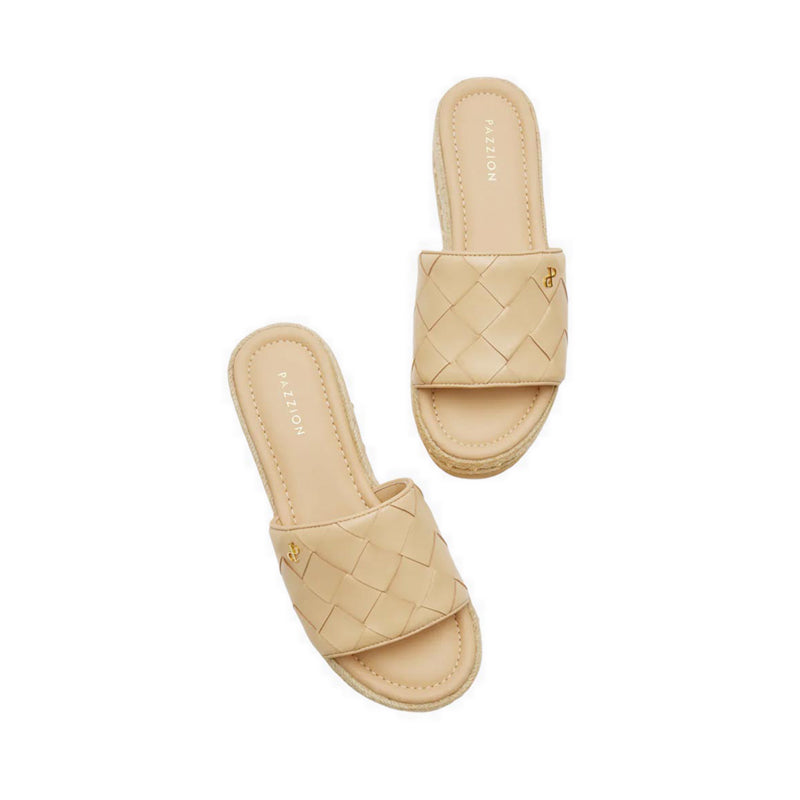 Clare Woven Slides - Natural