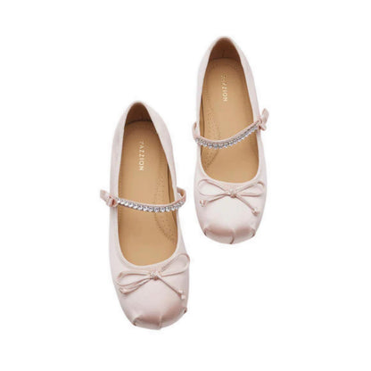 Women's Codi Crystal-Embellished Bow Mary Janes - Champagne