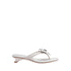 Women's Davielle Orchid Leather Sandal Heels - Beige