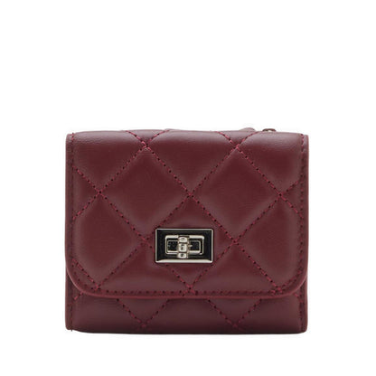 Pazzion Women's Deirdre Quilted Leather Wallet - Maroon