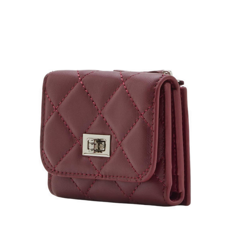 Pazzion Women's Deirdre Quilted Leather Wallet - Maroon