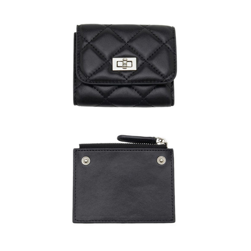 Pazzion Women's Deirdre Quilted Leather Wallet - Black