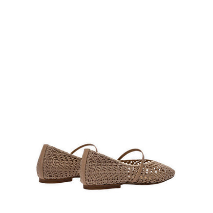 Pazzion Women's Dovira Woven Embossed Flats - Natural