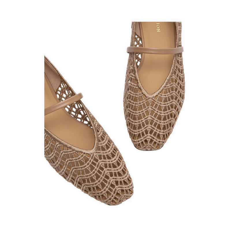 Pazzion Women's Dovira Woven Embossed Flats - Natural