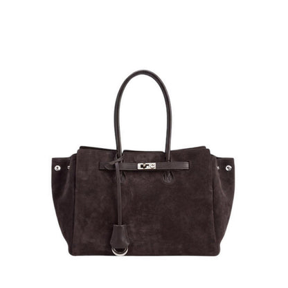 Pazzion Women's Erin Suede Shoulder Bag - Brown