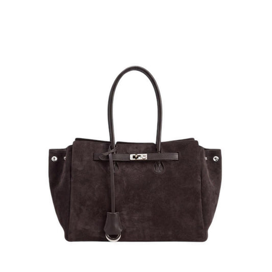 Pazzion Women's Erin Suede Shoulder Bag - Brown