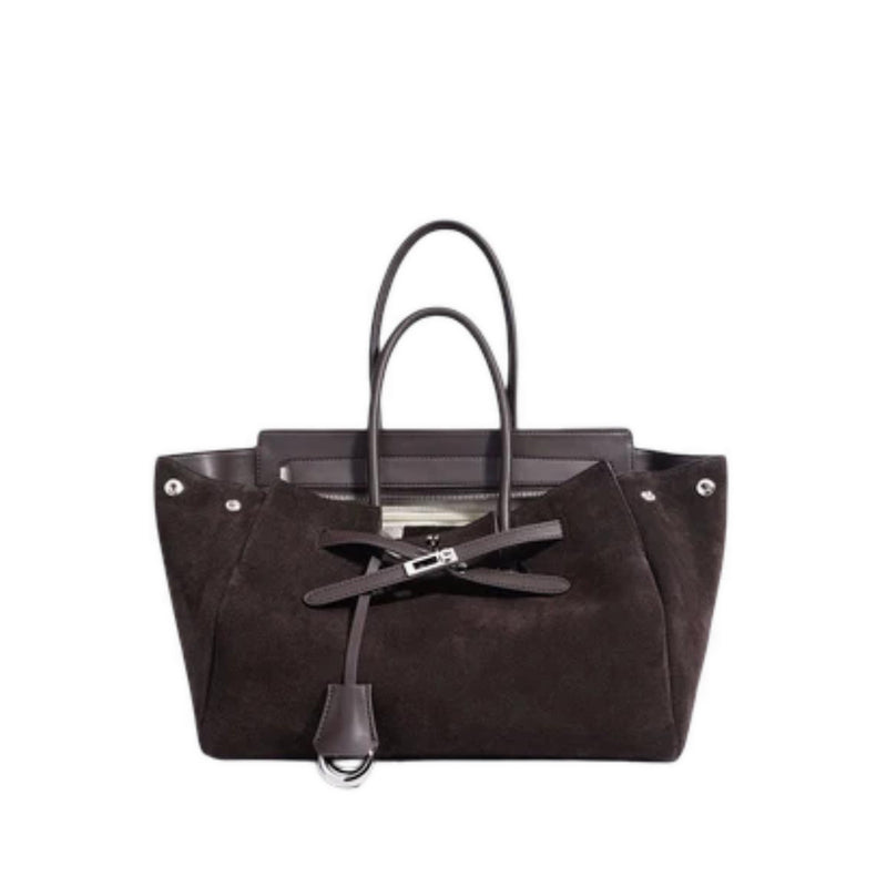 Pazzion Women's Erin Suede Shoulder Bag - Brown