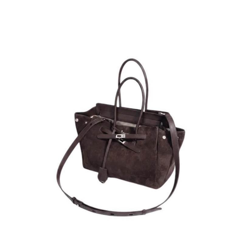 Pazzion Women's Erin Suede Shoulder Bag - Brown