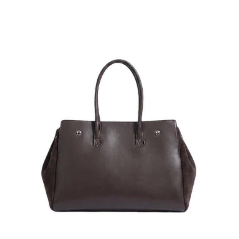 Pazzion Women's Erin Suede Shoulder Bag - Brown