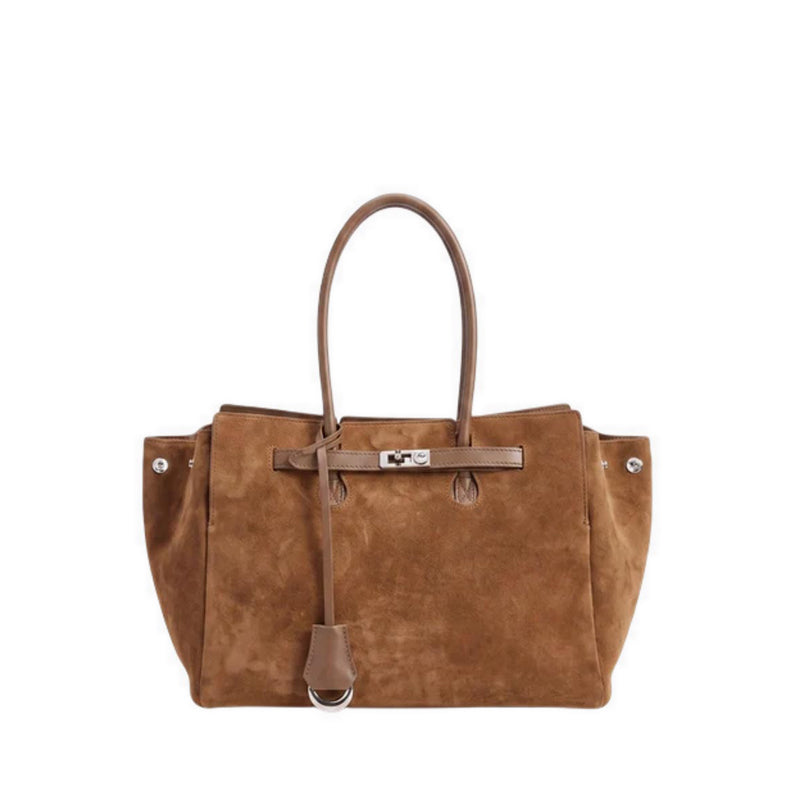 Pazzion Women's Erin Suede Shoulder Bag - Brown