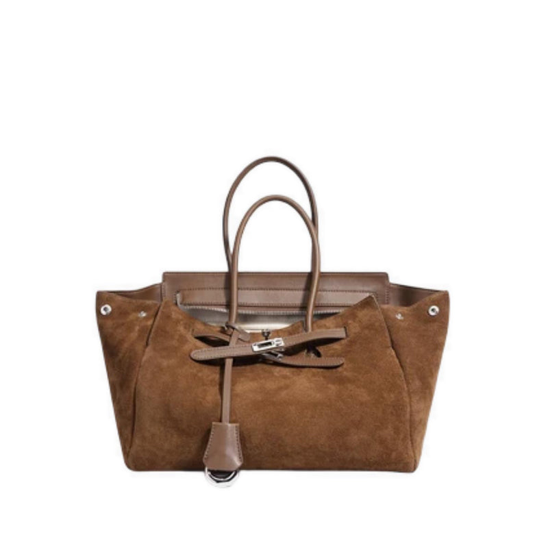 Pazzion Women's Erin Suede Shoulder Bag - Brown