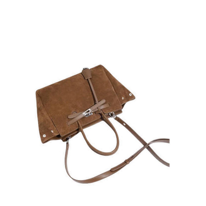Pazzion Women's Erin Suede Shoulder Bag - Brown