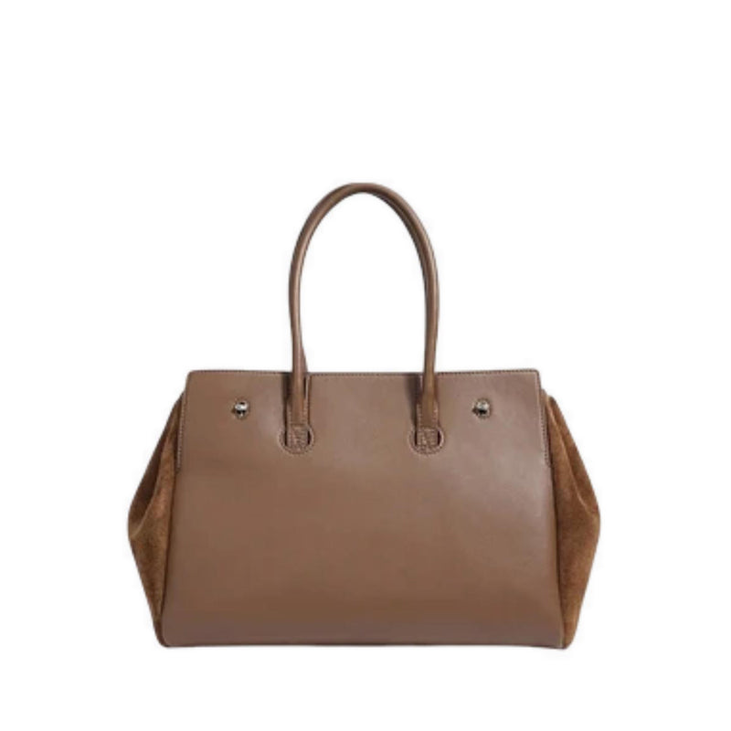 Pazzion Women's Erin Suede Shoulder Bag - Brown
