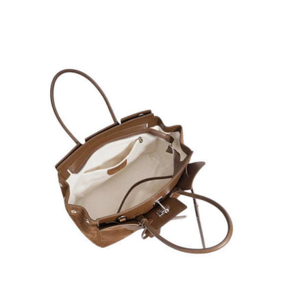 Pazzion Women's Erin Suede Shoulder Bag - Brown