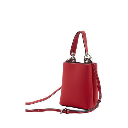 Pazzion Women's Estelle Leather Mini Bucket Bag - Red