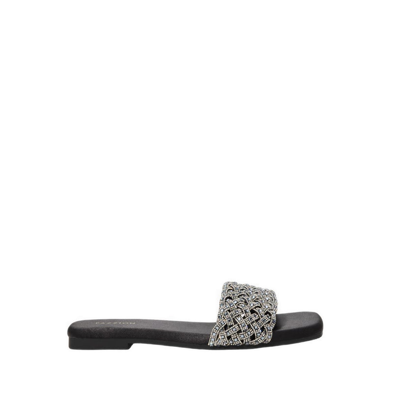 Pazzion Women's Wilda Crystal Embellished Slides - Black