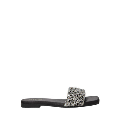 Pazzion Women's Wilda Crystal Embellished Slides - Black