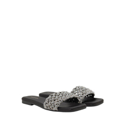 Pazzion Women's Wilda Crystal Embellished Slides - Black